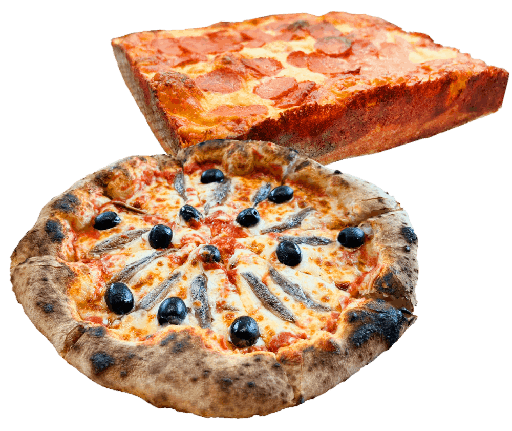 CIRCLE & SQUARE PIZZAS